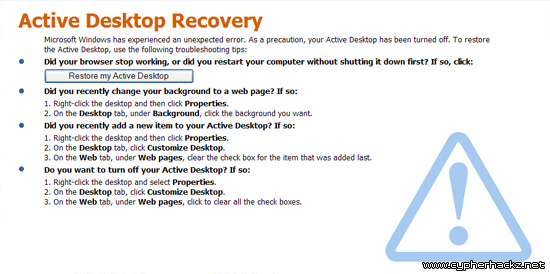 active desktop recovery